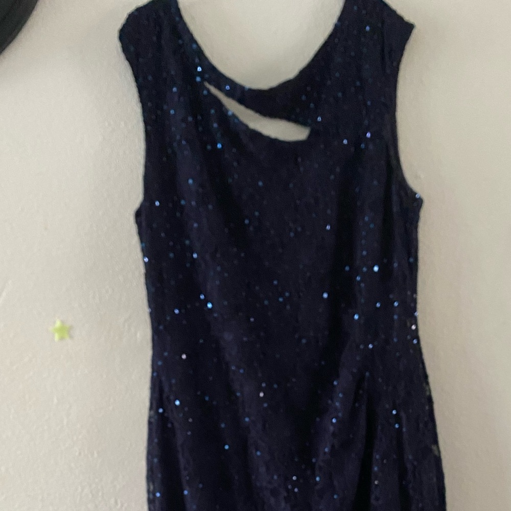 Beauty navy blue dress